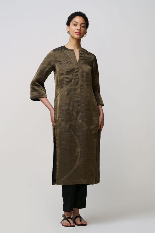 RainaKora tissue tunic beaded