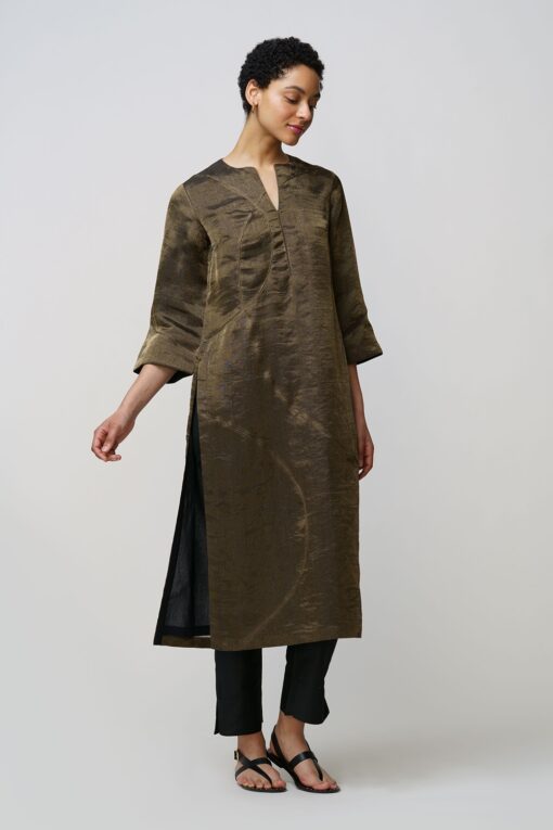 RainaKora tissue tunic beaded