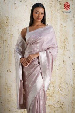 ‘Chunari buti’ Katan silk Banarasi sari