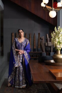 'Ameeran' Banarsi gharara embroidered set