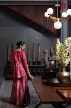 'Ameeran' Banarsi gharara embroidered set